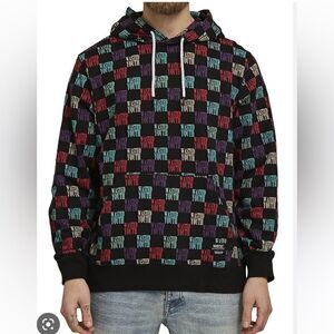 EXCELLENT CONDITION MEN’S WESC FLEECE HOODIE SWEATSHIRT “WASTED YOUTH” MEDIUM